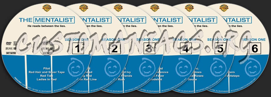 The Mentalist - Season 1 dvd label