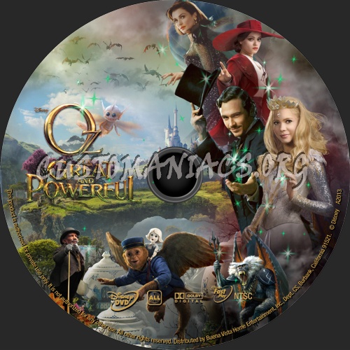 Oz: The Great and Powerful (2013) dvd label