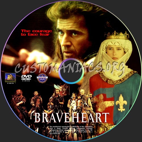 Braveheart dvd label