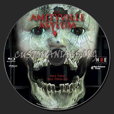 The Amityville Asylum blu-ray label