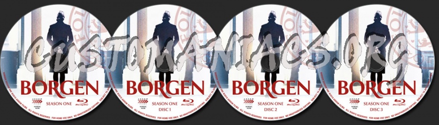 Borgen Series 1 blu-ray label