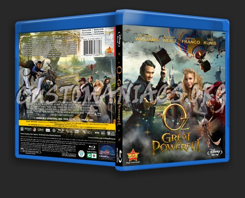 Oz: The Great and Powerful (2013) blu-ray cover