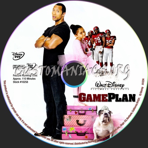 The Game Plan dvd label