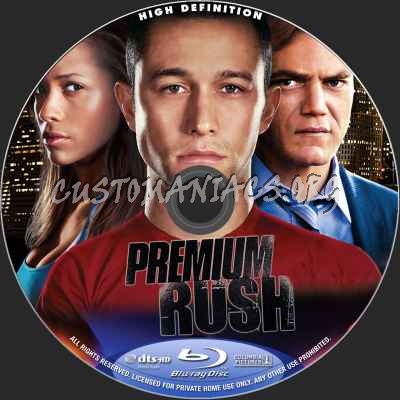 Premium Rush blu-ray label