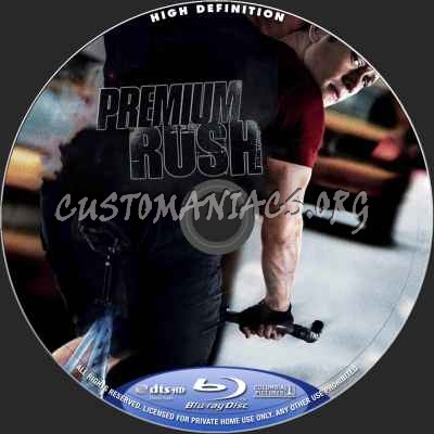 Premium Rush blu-ray label