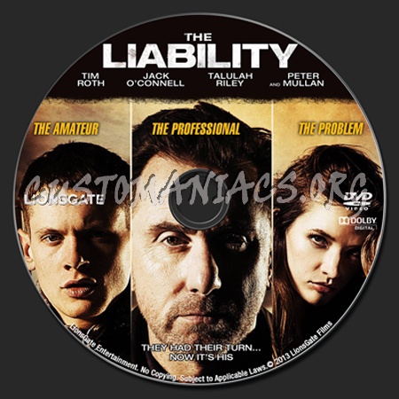 The Liability dvd label