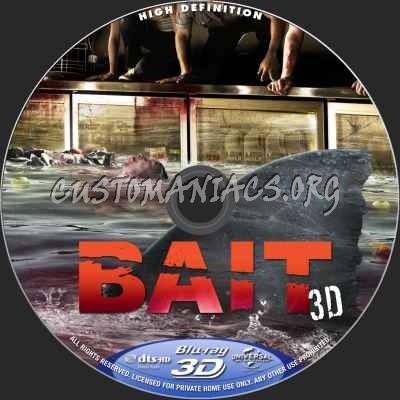 Bait (2D + 3D) blu-ray label