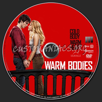 Warm Bodies dvd label