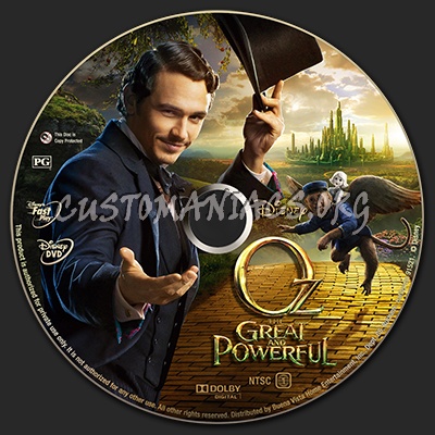 Oz: The Great and Powerful dvd label