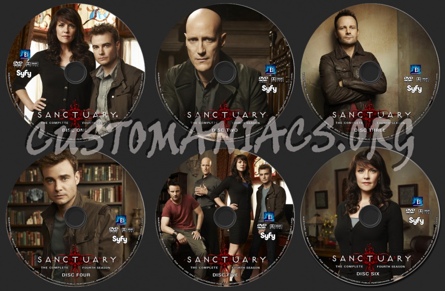 Sanctuary - Season Four dvd label