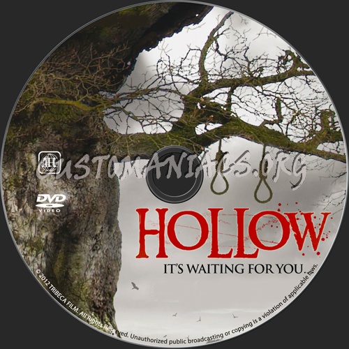 Hollow dvd label