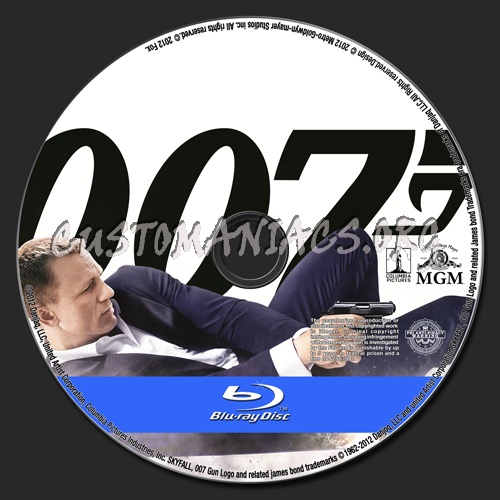 Skyfall blu-ray label