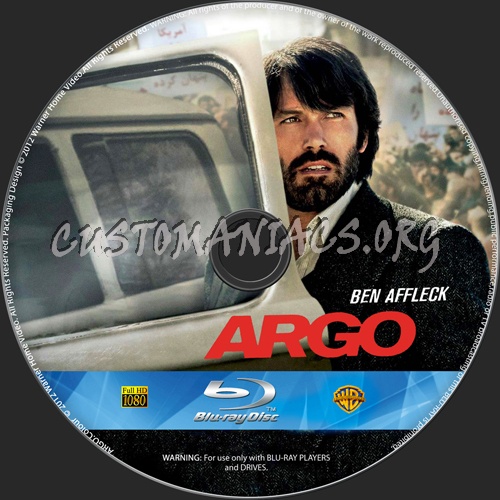 Argo blu-ray label