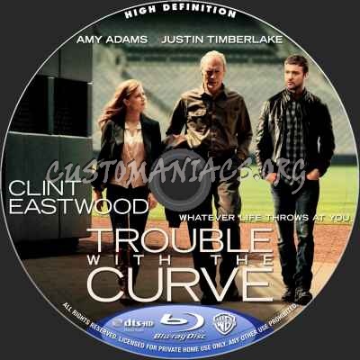 Trouble With The Curve blu-ray label