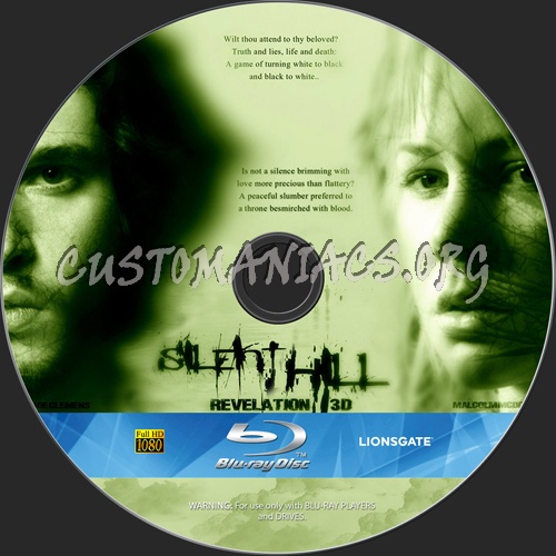 Silent Hill Revelation 3D blu-ray label