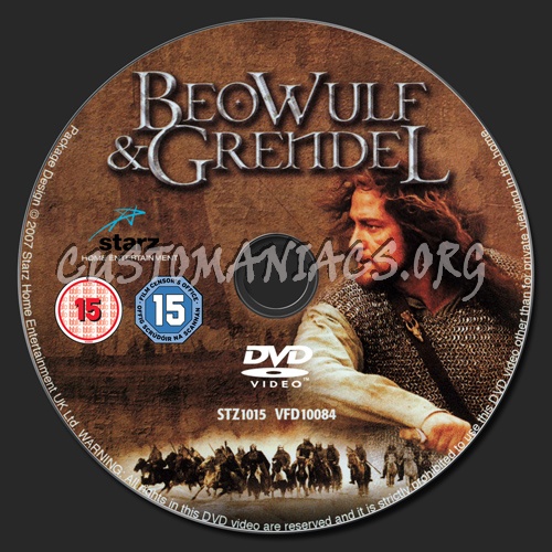 Beowulf and Grendel dvd label