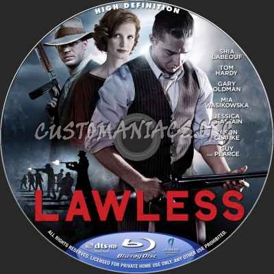 Lawless blu-ray label