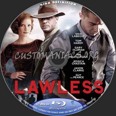 Lawless blu-ray label