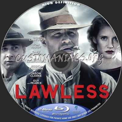 Lawless blu-ray label