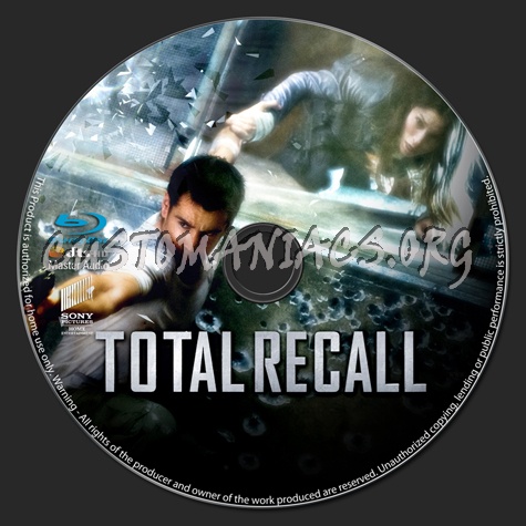 Total Recall blu-ray label