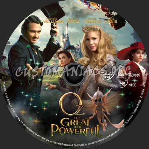 Oz: The Great and Powerful (2013) dvd label