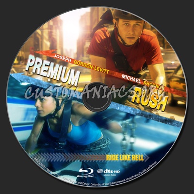 Premium Rush blu-ray label