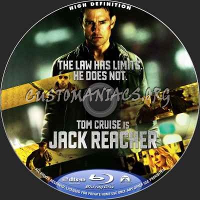 Jack Reacher blu-ray label