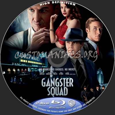 Gangster Squad blu-ray label