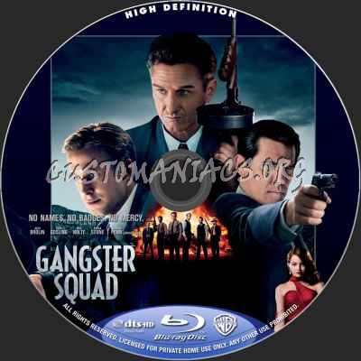 Gangster Squad blu-ray label