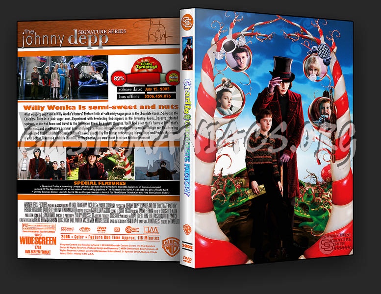 Charlie and the Chocolate Factory dvd cover