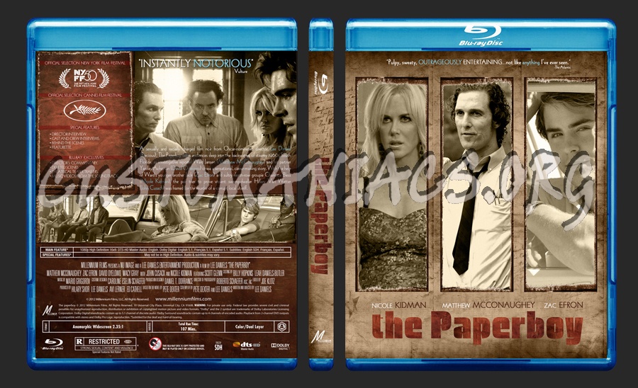 The Paperboy blu-ray cover