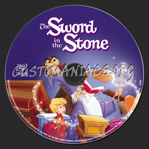 The Sword In The Stone dvd label