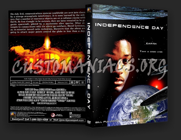 Independence Day dvd cover - DVD Covers & Labels by Customaniacs, id ...