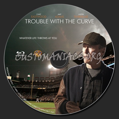 Trouble With The Curve blu-ray label