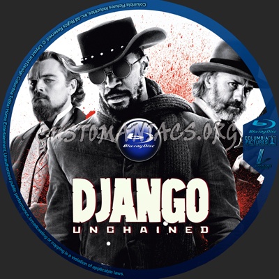 Django Unchained blu-ray label