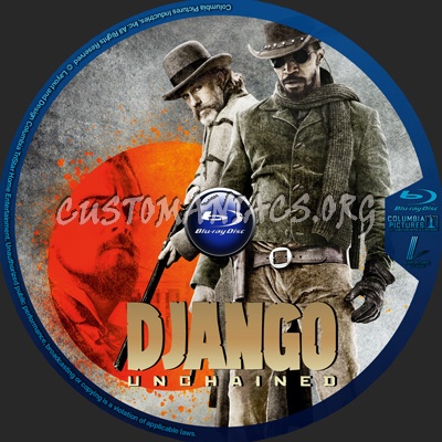 Django Unchained blu-ray label