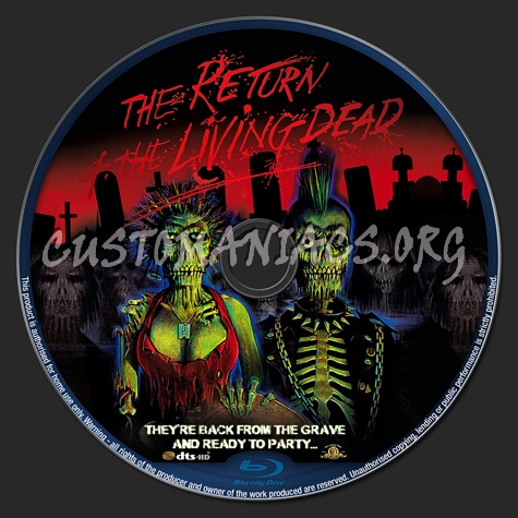 The Return of the Living Dead blu-ray label