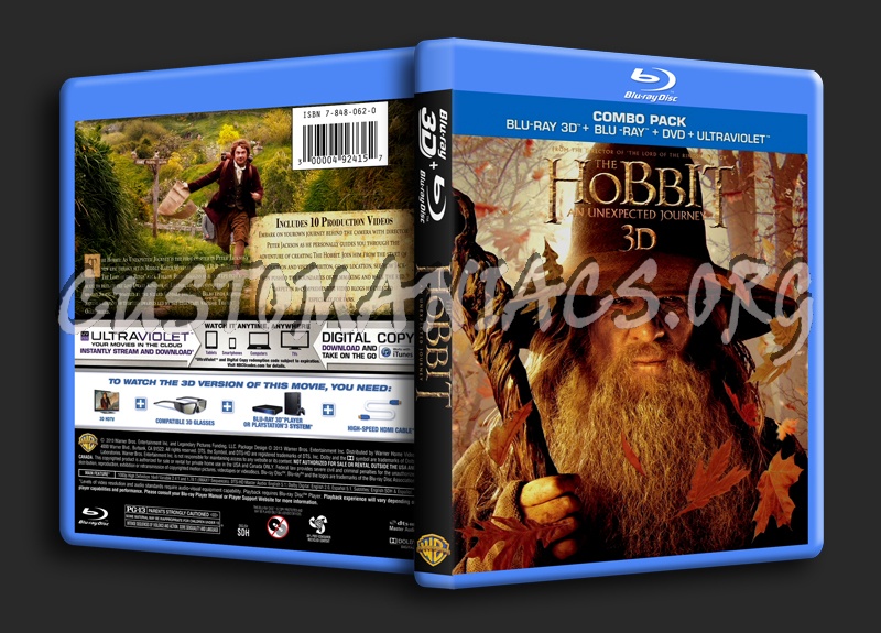 The Hobbit An Unexpected Journey blu-ray cover