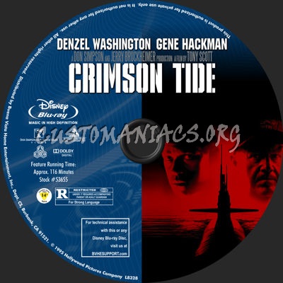 Crimson Tide blu-ray label