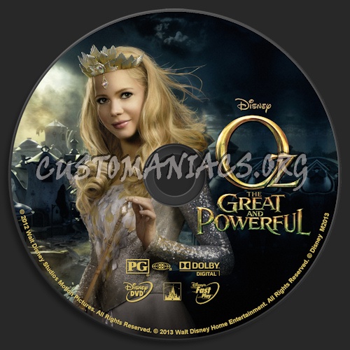 Oz The Great And Powerful dvd label