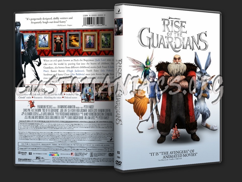 Rise Of The Guardians dvd cover