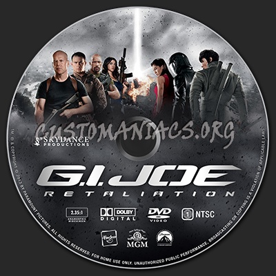 G.I. Joe: Retaliation dvd label