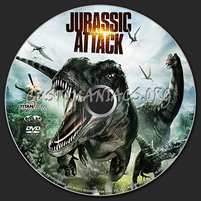 Jurassic Attack dvd label