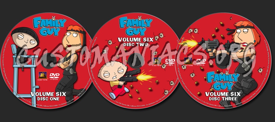 Family Guy Volume 6 dvd label