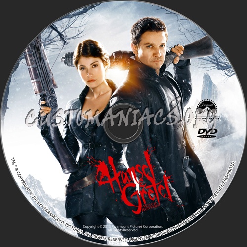 Hansel & Gretel Witch Hunters dvd label