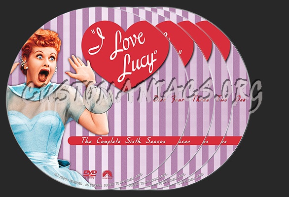 I Love Lucy (1957) : Season Six dvd label