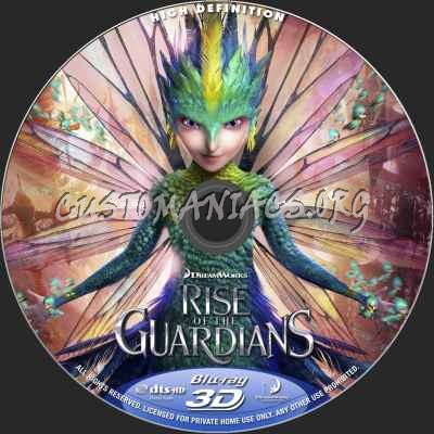 Rise Of The Guardians (2D+3D) blu-ray label