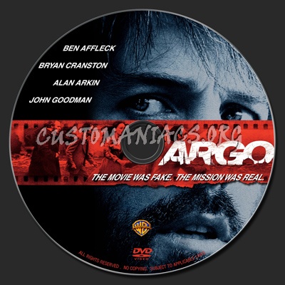 Argo (2012) dvd label