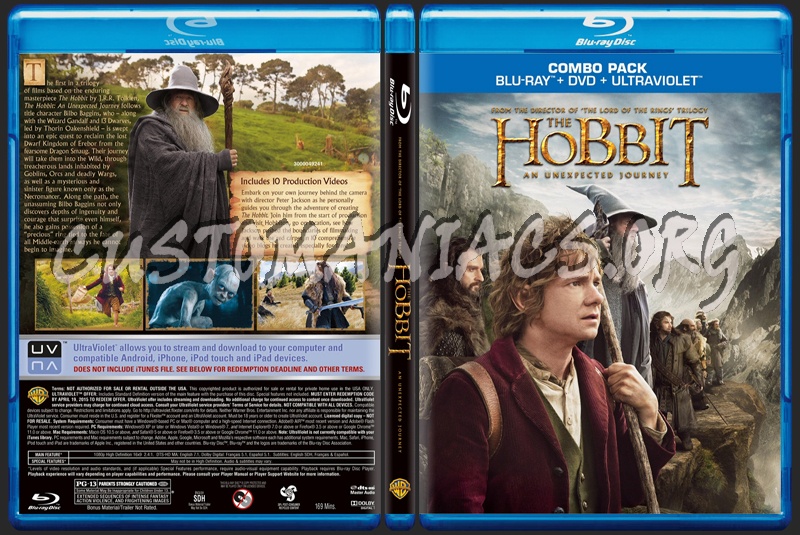 The Hobbit - An Unexpected Journey blu-ray cover