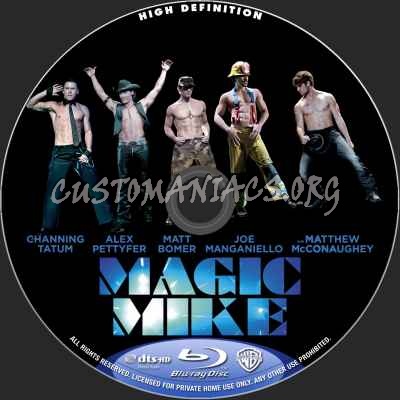 Magic Mike blu-ray label